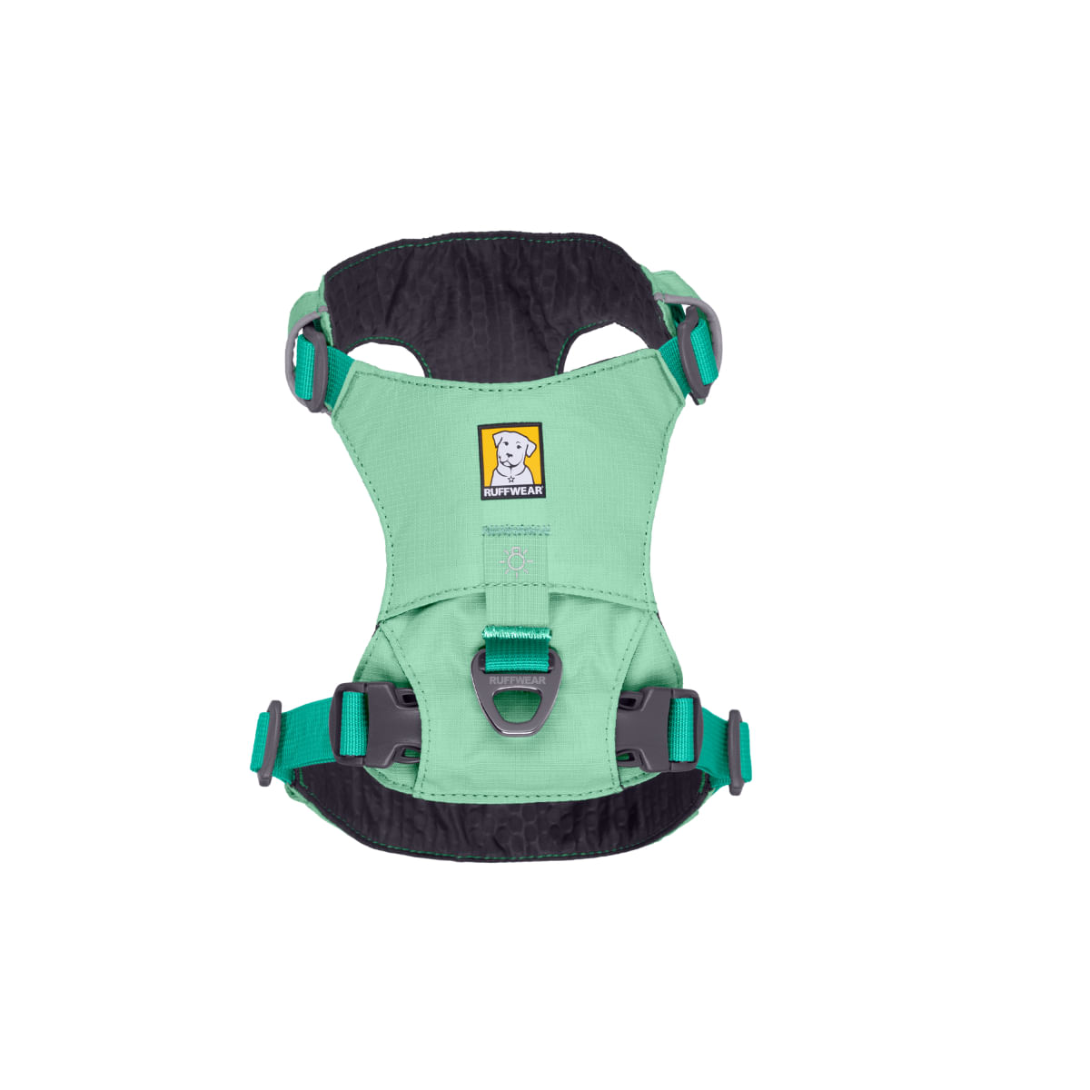 RUFFWEAR Hi & Light, ham prindere dublă(piept&spate) câini, ajustabil, reflectorizant RUFFWEAR Hi & Light Sage Green, ham prindere dublă(piept&spate) câini, ajustabil, reflectorizant, verde, L-XL(81-107cm) - 2 | YEO